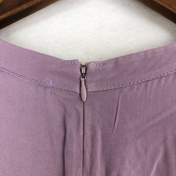 JustFab NWT Women's Size Medium Purple Long Sleeve Fit & Flare Mini Dress - Picture 13 of 13